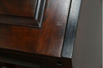 中古　北海道民芸家具　上質な作りが魅力のライティングビューロー(簿記机、ワークデスク、引き出し、在宅用、在宅ワーク用)(定価約34万円)(R-075615)