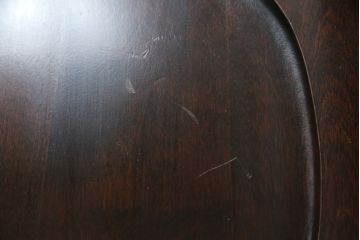 中古　北海道民芸家具　HM620　滑らかな木肌が上品なダイニングチェア(椅子、イス、板座チェア、ラダーバックチェア)(R-075629)