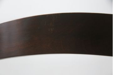 中古　北海道民芸家具　HM620　滑らかな木肌が上品なダイニングチェア(椅子、イス、板座チェア、ラダーバックチェア)(R-075629)