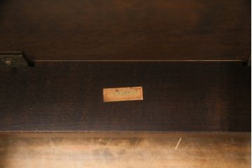 中古　北海道民芸家具　HM620　滑らかな木肌が上品なダイニングチェア(椅子、イス、板座チェア、ラダーバックチェア)(R-075629)