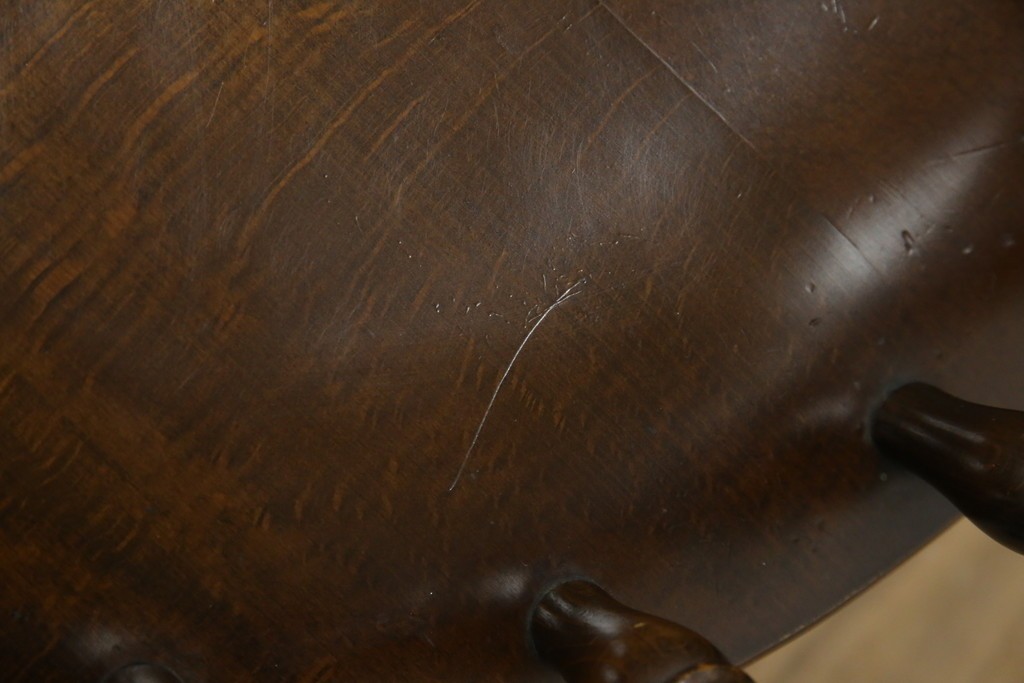 中古　飛騨産業　穂高シリーズ　キツツキマーク　身体をゆったりと包み込むアームチェア　(R-075630)