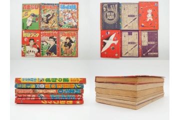 野球少年　芳文社　謎の白球　幽霊船の怪　背番号0　少年勝海舟　野球ブック　月刊雑誌3冊&付録本6冊セット昭和31年(1956年)、32年(1957年)、12月、3月、5月、漫画、まんが、マンガ)(R-075639)