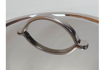 スイス製　Spring　スプリング社　クリスタルGL　ソテーパン(24cm)　片手鍋(18cm)　両手深型鍋(20cm)　キッチンウェア3点セット(CRISTAL、料理ブック付き、箱付き、スターターセット)(R-075641)