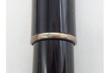 デンマーク　GEORG JENSEN(ジョージ・ジェンセン)　M18K(18金)　925S　万年筆(METAL、DENMARK、シルバー、SILVER、筆記具、文具、箱付き)(R-075649)