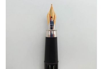 デンマーク　GEORG JENSEN(ジョージ・ジェンセン)　M18K(18金)　925S　万年筆(METAL、DENMARK、シルバー、SILVER、筆記具、文具、箱付き)(R-075649)