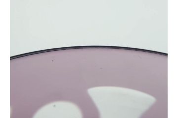 昭和初期　色被せ　切子　紫　上品な色合いが美しいグラス4客セット(デザートカップ、氷コップ、硝子、ガラス)(R-075652)