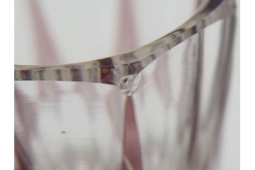 昭和初期　江戸 切子　色被せガラス　赤　紫　様々なカットが施された優美な印象の水差し&グラス12客セット(カットガラス、硝子、ピッチャー、カラフェ、コップ)(R-075653)