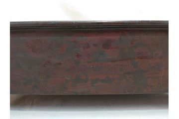 時代物　金工　嶺雲鋳　龍文　細部まで施された意匠が目を惹く水盤(銅製、盆栽鉢、花器)(R-075654)