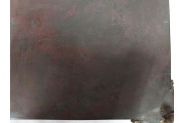 時代物　金工　嶺雲鋳　龍文　細部まで施された意匠が目を惹く水盤(銅製、盆栽鉢、花器)(R-075654)