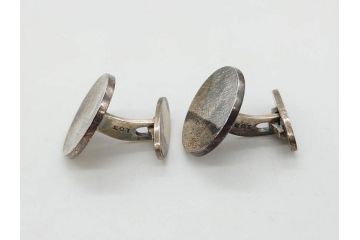デンマーク　GEORG JENSEN(ジョージ・ジェンセン)　925 SILVER　ネクタイピン1点&カフス4点セット(カフリンクス、カフスボタン、アクセサリー、DENMARK、シルバー、ケース付き、76A、103、95、92、80)(R-075657)