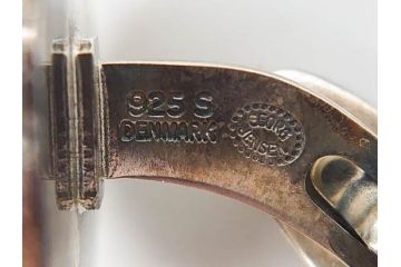 デンマーク　GEORG JENSEN(ジョージ・ジェンセン)　925 SILVER　ネクタイピン1点&カフス4点セット(カフリンクス、カフスボタン、アクセサリー、DENMARK、シルバー、ケース付き、76A、103、95、92、80)(R-075657)