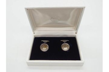デンマーク　GEORG JENSEN(ジョージ・ジェンセン)　925 SILVER　ネクタイピン1点&カフス4点セット(カフリンクス、カフスボタン、アクセサリー、DENMARK、シルバー、ケース付き、76A、103、95、92、80)(R-075657)