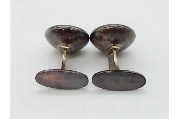 デンマーク　GEORG JENSEN(ジョージ・ジェンセン)　925 SILVER　ネクタイピン1点&カフス4点セット(カフリンクス、カフスボタン、アクセサリー、DENMARK、シルバー、ケース付き、76A、103、95、92、80)(R-075657)