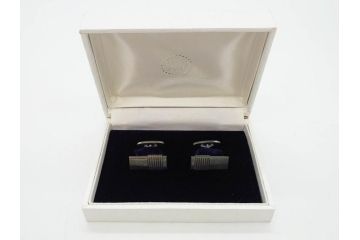 デンマーク　GEORG JENSEN(ジョージ・ジェンセン)　925 SILVER　ネクタイピン1点&カフス4点セット(カフリンクス、カフスボタン、アクセサリー、DENMARK、シルバー、ケース付き、76A、103、95、92、80)(R-075657)