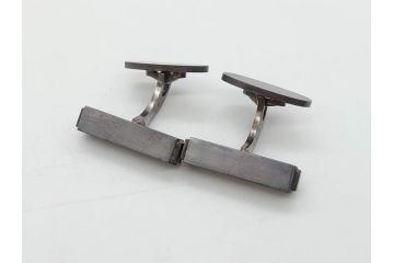 デンマーク　GEORG JENSEN(ジョージ・ジェンセン)　925 SILVER　ネクタイピン1点&カフス4点セット(カフリンクス、カフスボタン、アクセサリー、DENMARK、シルバー、ケース付き、76A、103、95、92、80)(R-075657)