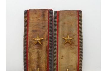 当時物　日本軍　陸軍　中将　肩章2組セット(軍物、ミリタリー、階級章、軍服小物、箱付き)(R-075658)