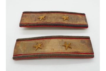 当時物　日本軍　陸軍　中将　肩章2組セット(軍物、ミリタリー、階級章、軍服小物、箱付き)(R-075658)