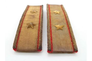 当時物　日本軍　陸軍　中将　肩章2組セット(軍物、ミリタリー、階級章、軍服小物、箱付き)(R-075658)