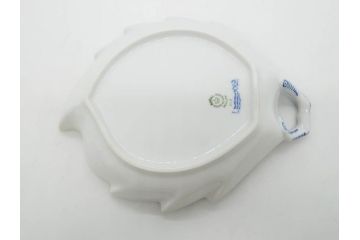 デンマーク　ROYAL COPENHAGEN(ロイヤルコペンハーゲン)　ブルーフルーテッド　ハーフレース　プレイン　リーフディッシュ・オープンシュガー・ボウル・絵皿(小皿)　まとめて10点セット(プレート、変形皿、洋食器)(R-075659)