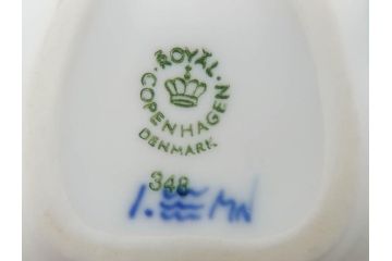 デンマーク　ROYAL COPENHAGEN(ロイヤルコペンハーゲン)　ブルーフルーテッド　ハーフレース　プレイン　リーフディッシュ・オープンシュガー・ボウル・絵皿(小皿)　まとめて10点セット(プレート、変形皿、洋食器)(R-075659)