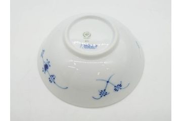 デンマーク　ROYAL COPENHAGEN(ロイヤルコペンハーゲン)　ブルーフルーテッド　ハーフレース　プレイン　リーフディッシュ・オープンシュガー・ボウル・絵皿(小皿)　まとめて10点セット(プレート、変形皿、洋食器)(R-075659)
