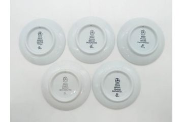 デンマーク　ROYAL COPENHAGEN(ロイヤルコペンハーゲン)　ブルーフルーテッド　ハーフレース　プレイン　リーフディッシュ・オープンシュガー・ボウル・絵皿(小皿)　まとめて10点セット(プレート、変形皿、洋食器)(R-075659)