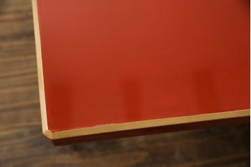 中古　美品　輪島塗り　漆塗り　百人一首の絵柄が趣を感じさせる座卓(ローテーブル、センターテーブル、リビングテーブル)(R-075660)