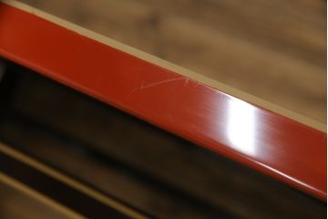 中古　美品　輪島塗り　漆塗り　百人一首の絵柄が趣を感じさせる座卓(ローテーブル、センターテーブル、リビングテーブル)(R-075660)