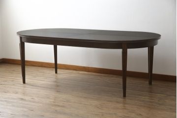 中古　maruni(マルニ木工)　オーバル　品のある佇まいが魅力のダイニングテーブル(食卓、4人掛け、6人掛け)(R-075664)