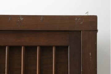 和製アンティーク　希少な幅サイズ!!　前面欅(ケヤキ)材と杉(スギ)材　上質な和の空間を演出する収納箪笥サイドボード(夜具箪笥、布団箪笥、水屋たんす、サイドキャビネット、食器棚、収納棚、戸棚)(R-075677)