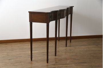 中古　美品　ドレクセル　DREXEL HERITAGE(ドレクセルヘリテイジ)　洗練された上品なデザインが魅力のコンソールテーブル(平机、引き出、サイドテーブル)(R-075680)