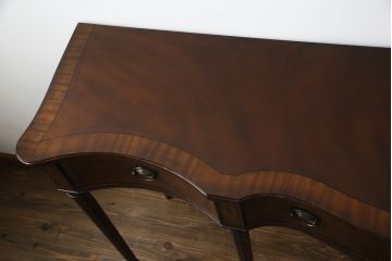 中古　美品　ドレクセル　DREXEL HERITAGE(ドレクセルヘリテイジ)　洗練された上品なデザインが魅力のコンソールテーブル(平机、引き出、サイドテーブル)(R-075680)