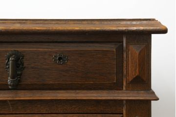 中古　三越家具　カントリーハウス　希少な絶版品!!　ブルージュ　挽き物加工や引手のデザインがおしゃれ!クラシカルな雰囲気を高めるデスク(片袖机、ワークデスク、在宅用、在宅ワーク用)(R-075681)