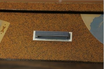 和製ビンテージ　最高級　輪島塗り　梨地の繊細な色づかいが美しい文机(座机、ローテーブル、センターテーブル、在宅用、在宅ワーク用、ヴィンテージ)(R-075682)
