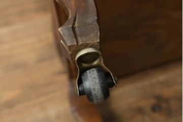 イギリスビンテージ　滑らかな曲線を描く脚のデザインが目を惹くサイドテーブル(ワゴンテーブル、キッチンワゴン、キャスターワゴン、英国、ヴィンテージ)(R-075684)