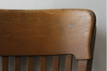 イギリスアンティーク　オーク材　バーチ材　古い木味のぬくもり感じる回転チェア(回転いす、イス、アームチェア、英国)(R-075687)