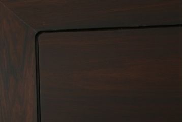 中古　美品　指物工芸家具　本紫檀(シタン)　凝った脚のデザインが目を惹くガラス天板付き座卓(ローテーブル、センターテーブル)(R-075690)