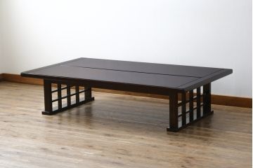 中古　モリシゲ(森繁)　和モダンな雰囲気づくりにおすすめな座卓(リビングテーブル、ローテーブル、センターテーブル)(R-075709)