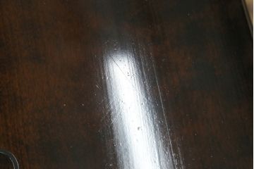 中古　星野民芸(星野民藝)　桜材　個性的なデザインが存在感を放つ八角炉(ダイニングテーブル、囲炉裏、2人掛け、4人掛け)(R-075711)