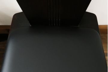 中古　廃盤モデル　星野民芸(星野民藝)　桜材　個性的なデザインが存在感を放つダイニングチェア4脚セット(椅子、イス、バラ売り可能)(R-075712)
