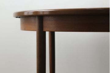 イギリスビンテージ　G-PLAN(ジープラン)　洗練された佇まいが魅力のエクステンションテーブル(ダイニングテーブル、拡張式テーブル、食卓、2人掛け、4人掛け、6人掛け、ラウンドテーブル、ヴィンテージ、英国、北欧)(R-075723)