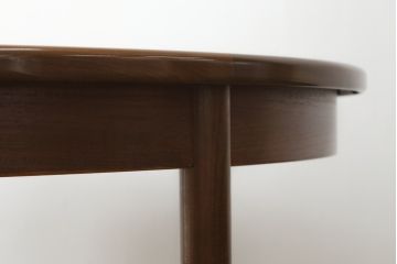イギリスビンテージ　G-PLAN(ジープラン)　洗練された佇まいが魅力のエクステンションテーブル(ダイニングテーブル、拡張式テーブル、食卓、2人掛け、4人掛け、6人掛け、ラウンドテーブル、ヴィンテージ、英国、北欧)(R-075723)