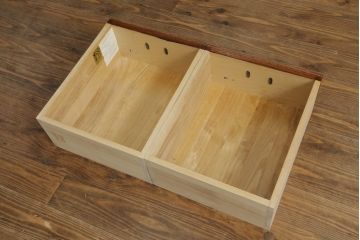 中古　岩谷堂箪笥　力強い木目と重厚な金具が美しい収納棚サイドボード(水屋箪笥、戸棚、キャビネット)(R-075727)