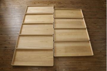 中古　美品　伝統工芸士　吉沢昭治作　柔らかな色合いが魅力的な総桐箪笥(胴丸、総桐たんす、引き出し、着物箪笥、衣装箪笥、和タンス、整理タンス、収納たんす)(R-075728)