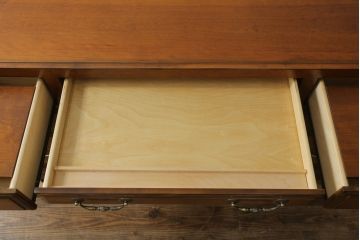 中古　美品!!　激レア　希少モデル　DREXEL HERITAGE(ドレクセルヘリテイジ)　重厚な佇まいで存在感抜群の両袖机(パートナーデスク、ニーホールデスク、ワークデスク、オフィスデスク、在宅用、在宅ワーク用)(R-075734)