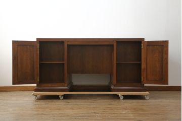 中古　美品!!　激レア　希少モデル　DREXEL HERITAGE(ドレクセルヘリテイジ)　重厚な佇まいで存在感抜群の両袖机(パートナーデスク、ニーホールデスク、ワークデスク、オフィスデスク、在宅用、在宅ワーク用)(R-075734)