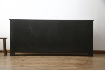 アジアンビンテージ　繊細な螺鈿(ラデン)細工が美しく描かれた大型サイドボード(収納棚、戸棚、リビングボード、ヴィンテージ)(定価約190万円)(R-075736)