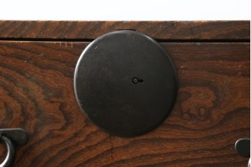 和製アンティーク　上手物!!　前面欅(ケヤキ)材　杢目の美しい仙台姫箪笥ローボード(仙台箪笥、和たんす、収納箪笥、衣装箪笥、引き出し、ローチェスト、テレビ台、テレビボード)(R-075769)