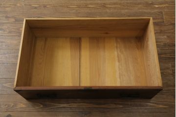 和製アンティーク　上手物!!　前面欅(ケヤキ)材　杢目の美しい仙台姫箪笥ローボード(仙台箪笥、和たんす、収納箪笥、衣装箪笥、引き出し、ローチェスト、テレビ台、テレビボード)(R-075770)