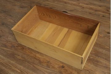 和製アンティーク　上手物!!　前面欅(ケヤキ)材　杢目の美しい仙台姫箪笥ローボード(仙台箪笥、和たんす、収納箪笥、衣装箪笥、引き出し、ローチェスト、テレビ台、テレビボード)(R-075770)